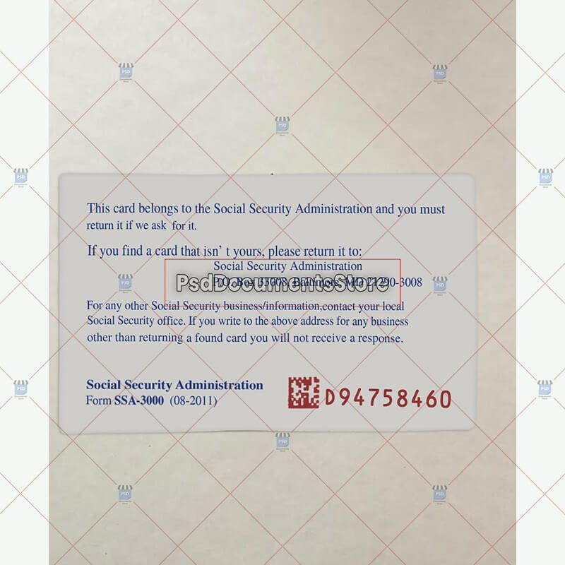 Social Security Card Psd Template V Psd Doc Store